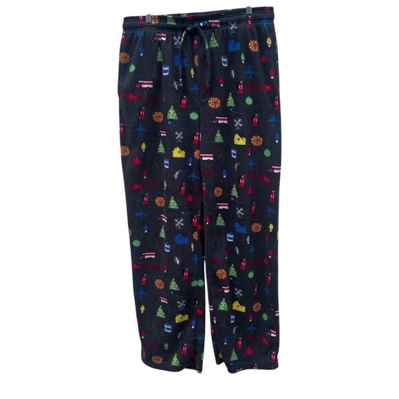 Home Alone Christmas Lounge Pajama Pants Men's XL Multicolor Drawstring Fleece - Picture 12 of 13